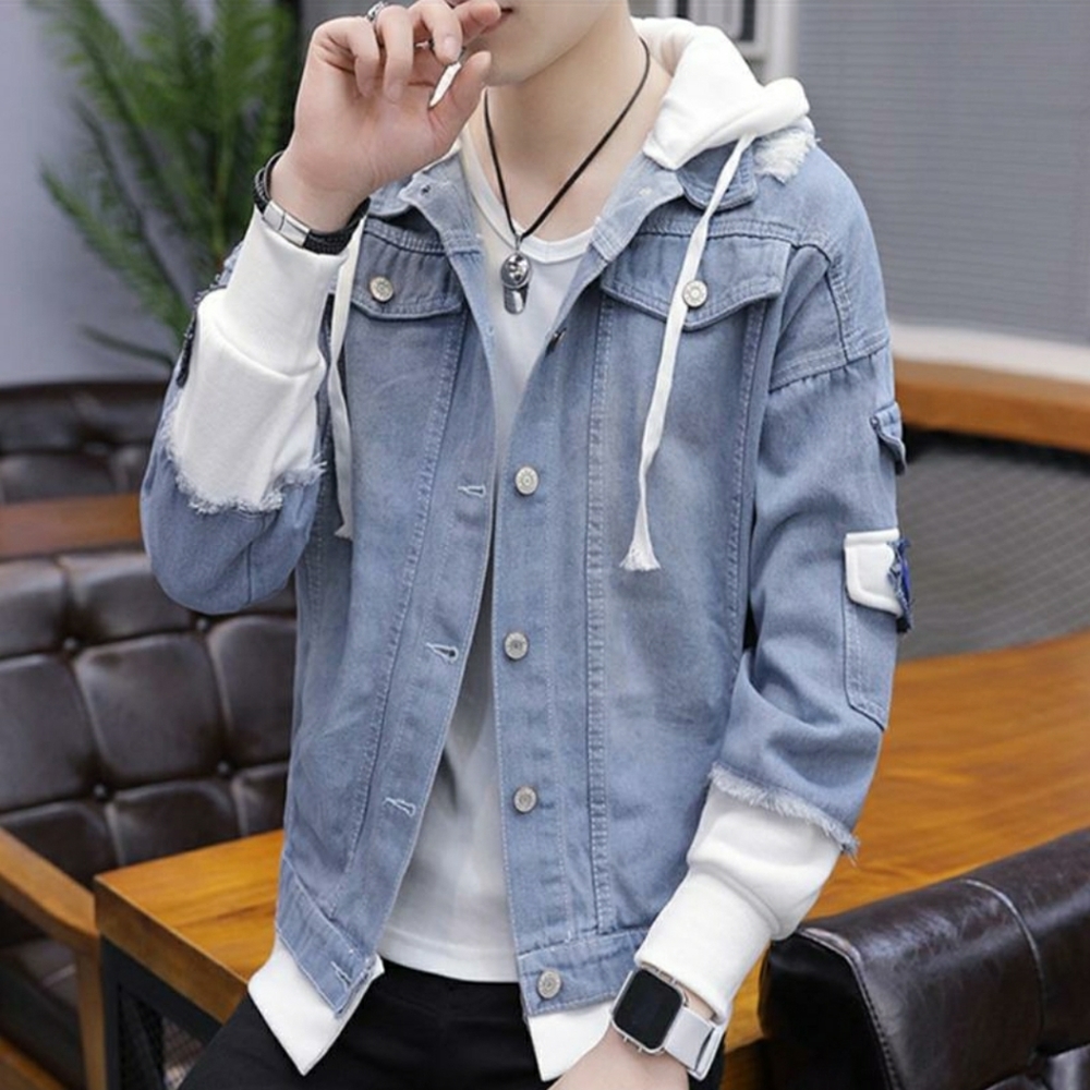 Unisex Jean Jacket - Picture 3 of 4